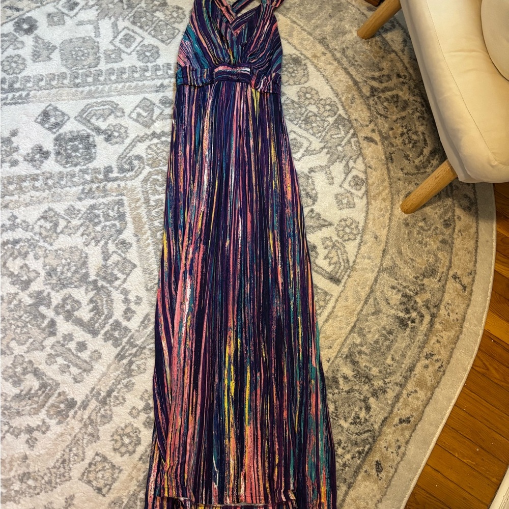 Soma Multicolor Striped Maxi Dress